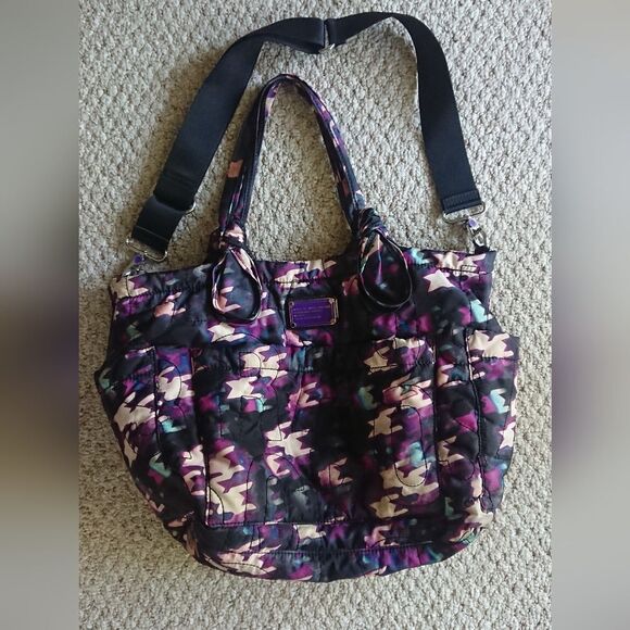 Marc By Marc Jacobs Core Pretty Elizababy Shoulder Diaper Bag - purple and muti - Picture 1 of 11